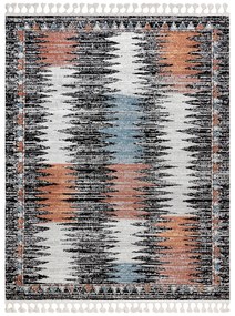 Moderný koberec BELLE BR23A čierno / ružový