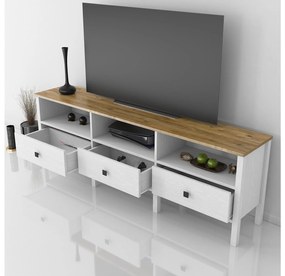TV stolík/skrinka Franc 36 (biele drevo). Vlastná spoľahlivá doprava až k Vám domov. 1107904