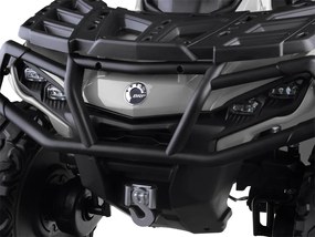 JOKOMISIADA Detská štvorkolka na akumulátor pre 2 osoby CAN-AM OUTLANDER 4x4 s LED panelom PA0326 sivá