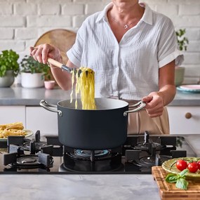 Elmich Nepriľnavý keramický hrniec Vital Ø 24 cm (6.3L) - tmavo šedá