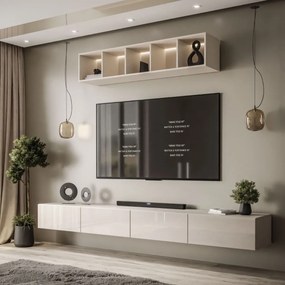 OBÝVACIA STENA DAZIO 3 KAŠMÍR LESK LED 250 cm