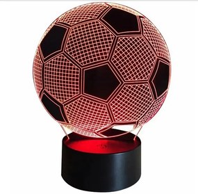 Zaparkorun Nočná 3D LED lampa - futbalová lopta