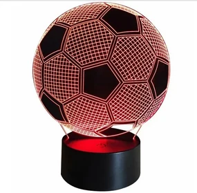 Zaparkorun Nočná 3D LED lampa - futbalová lopta