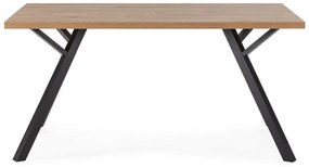 Jedálenský stôl s doskou z dubového dreva v prírodnej farbe 90x160 cm Marion – Marckeric
