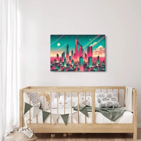 Obraz – Veľkomesto v pop-art štýle (90x60 cm)