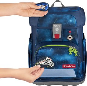 Školská aktovka Step by Step CLOUD, Starship Galactus - 5-dielna súprava