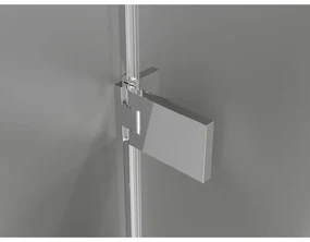 Mexen Lunar-F Duo, skladací sprchový kút 100 x 90 cm, 8mm číre sklo, chrómový profil, 836-100L-090P-01-00