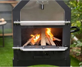 Multifunkčný záhradný gril, udiareň, pizza pec ITALIA