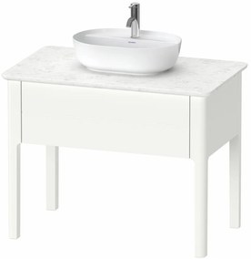 DURAVIT Luv stojaca skrinka pod umývadlo, pod dosku, 1 zásuvka, 938 x 570 x 743 mm, biela matná lakovaná, LU956403636