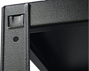 Kovový regál Schulte R4110-04-16 1800x1000x350 mm, 4 police, nosnosť 260 kg, čierny