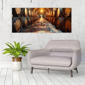 Obraz - Vínna pivnica (120x50 cm)