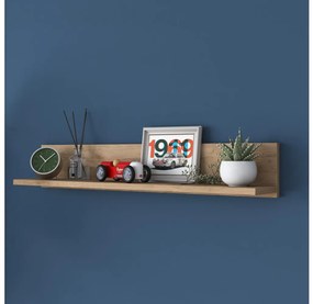 Nástenná polica RANI 90x15 cm hnedá