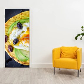 Fototapeta na dvere - Zdravé palacinky (95x205cm)
