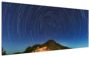 Obraz rotujúcich hviezd (120x50 cm)