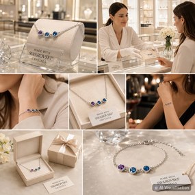 Swarovski-Crystals Náramok Felicita s kryštálmi Swarovski