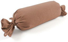 Biante Vankúš valec bonbon Velur VLR-006 Orieškovo hnedý 15x40 cm