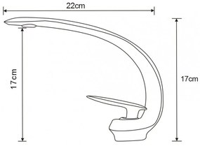 Mexen Carmen umývadlová batéria, zlatá, 746300-50