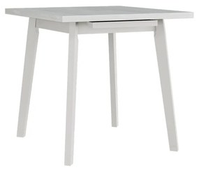 Rozkladací štvorcový stôl Harry 80 x 80/110 I L, Morenie: biela - L, Farby nožičiek: biela