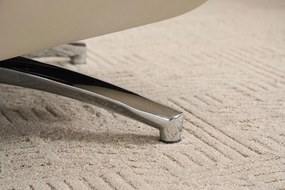 VASHOME Elektrický relaxačný kreslo s nastaviteľným operadlom a podnožkou, s USB nabíjačkou, Béžová