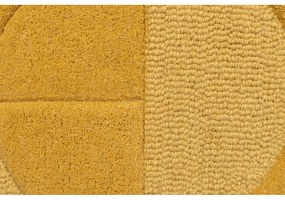 Žltý koberec z vlny Flair Rugs Gigi, 120 × 170 cm
