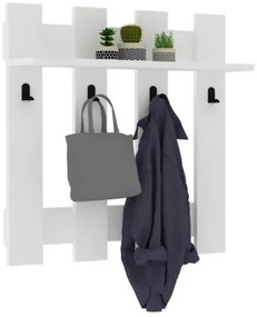 Nástenný vešiak CARINA 70x70 cm biela