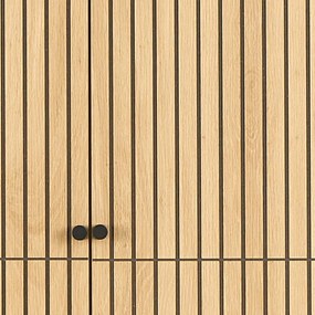Šatníková skriňa v dekore duba v prírodnej farbe 99x200x60 cm Albany – Actona