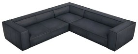 Tmavomodrá kožená rohová pohovka (variabilná) Madame – Windsor &amp; Co Sofas