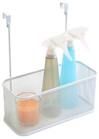 CONFORTIME Závesný košík, organizér na zavesenie na dvierka, kovový, biely COLGANTE