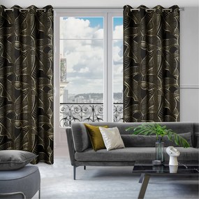 ZÁVES NA KRÚŽKOCH KIARA 140X250 CM VZOROVANÁ