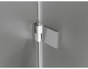 Mexen Lunar-B Duo, výklopný sprchový kút 85 x 80 cm, 8mm číre sklo, chrómový profil, 832-085L-080P-01-00
