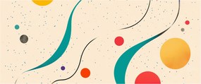 Obraz - Minimalistická farebná ilustrácia (120x50 cm)