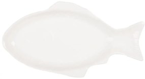 Biela miska / tanier v tvare ryby Fish Bowl - 48 * 26 * 5 cm / 925 ml