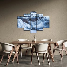 Obraz rieky v zime (150x105 cm)