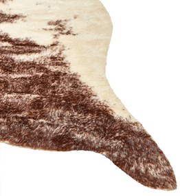 Koberec z umelej kožušiny 130 x 170 cm hnedý ZEIL Beliani