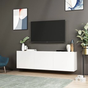 TV stolík White 150 cm biely