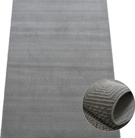 BE Koberec Zurich 1901 GREY – sivý obdĺžnikový Rozmer: 200x290 cm