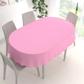 Biante Dekoračný oválny obrus Rongo RG-094 Sýto ružový 140x220 cm