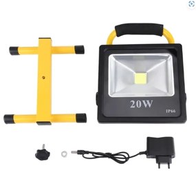 Wellhox LED prenosný nabíjateľný reflektor 20W