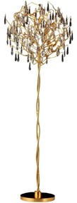 Krištáľová stojacia lampa 5xG9/40W/230V zlatá