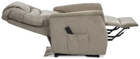 Autronic - TV a relaxačné kreslo s elektrickým ovladaním, poťah cappuccino látka, 2 motory 240V/29V - TV-1171 CAP2 AKCE