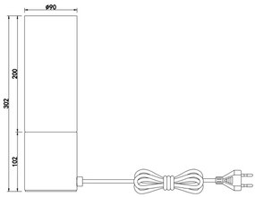 GLOBO 21000N - Stolná lampa ANNIKA 1xE27/25W/230V pr. 9 cm chróm
