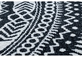 Kusový koberec Matto čierny kruh 200cm