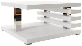 Konferenčný stolík KYOTO 31x60 cm matná biela