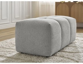 Svetlosivá ženilková podnožka Roxelane – Bobochic Paris