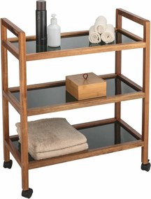 Wenko Široká mobilná polica FONDI – 3 police