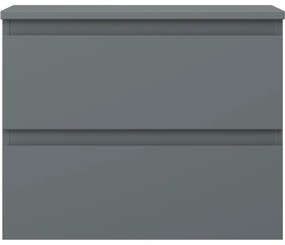 Mexen Orio, kúpeľňová skrinka 60 cm s hornou doskou, 2 zásuvky, grafitová matná, 91A10-06047-2-BFFC66
