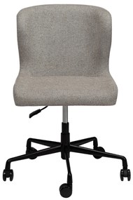 GLAM ČALÚNENÁ OFFICE STOLIČKA pebble earth/black