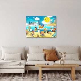 Obraz - Deň na pláži (70x50 cm)