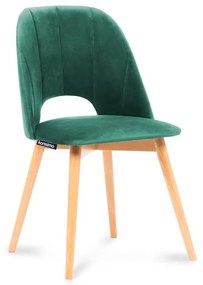 Konsimo Sp. z o.o. Sp. k. Jedálenská stolička TINO 86x48 cm tmavozelená/svetlý dub KO0094