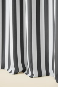 Záves s krúžkami TARAS STRIPES grafitový 140x220 cm
